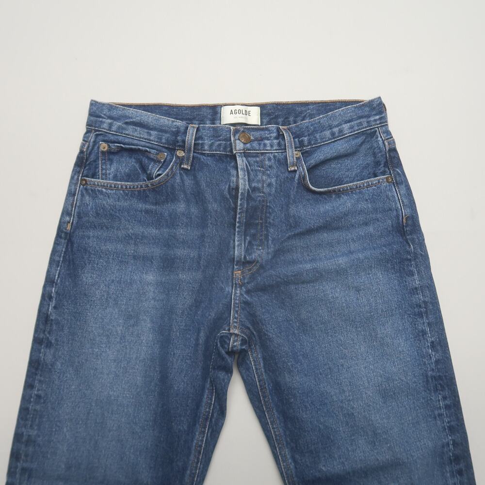 AGOLDE Parker Long Low Slung Vintage Straight Jeans in Placebo 27 - Picture 6 of 14